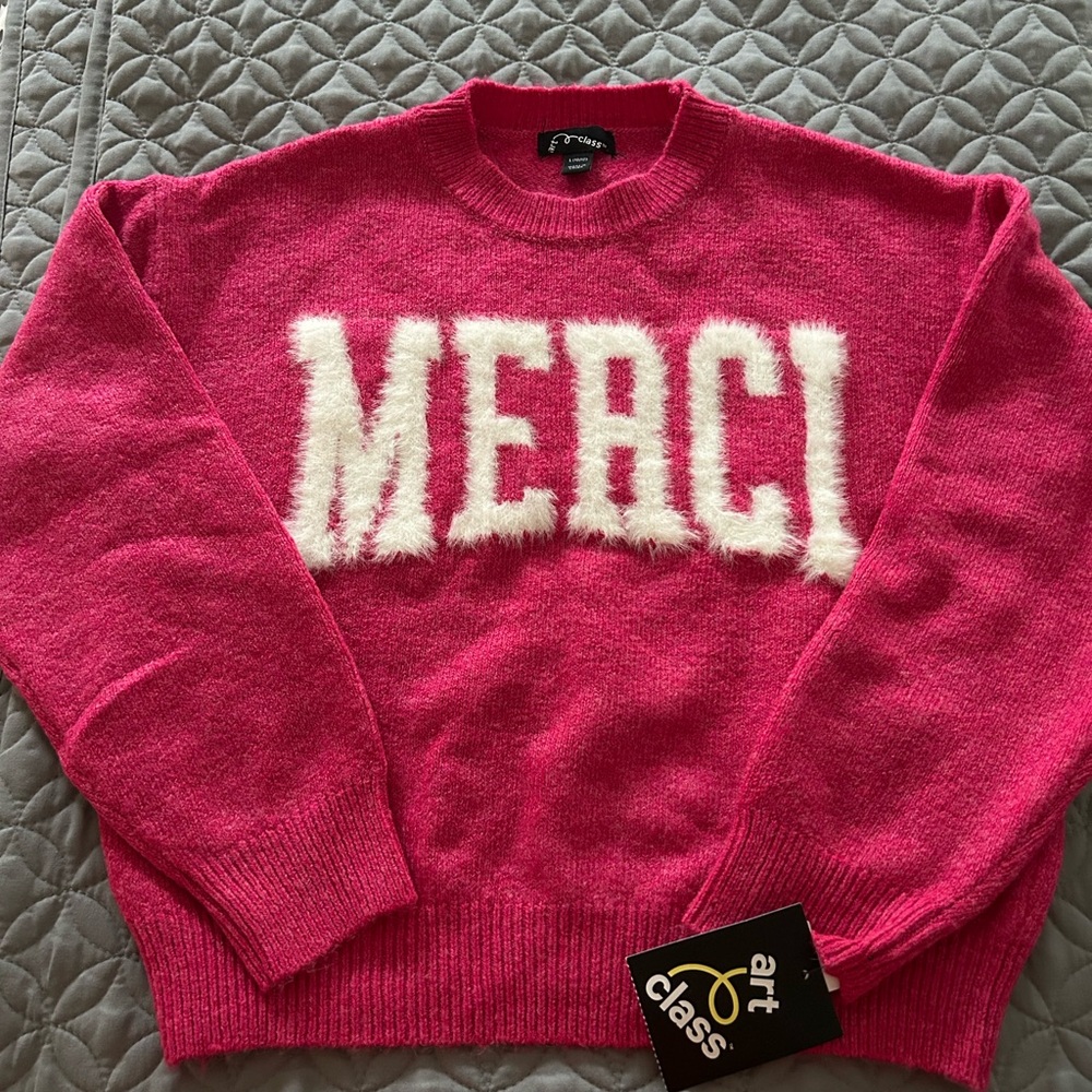 Art Class Fuchsia Merci Sweater Girls’ Size L (10/12)